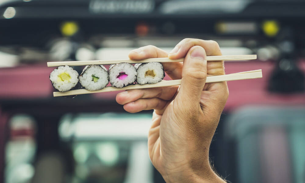 sushi-på-pinne